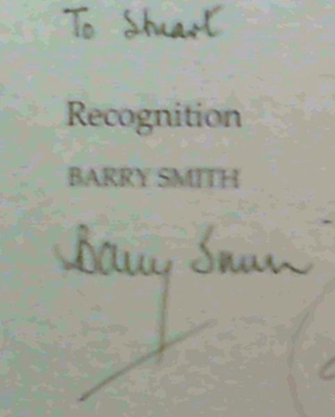 Image for Recognition: Poems by Barry Smith