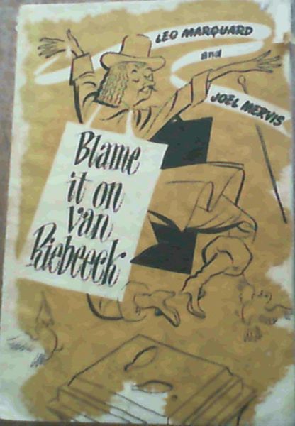 Image for Blame It On Van Riebeeck
