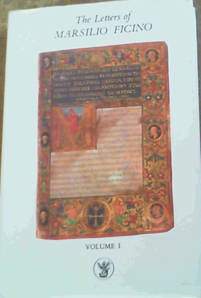 Image for The Letters of Marsilio Ficino: Volume 1