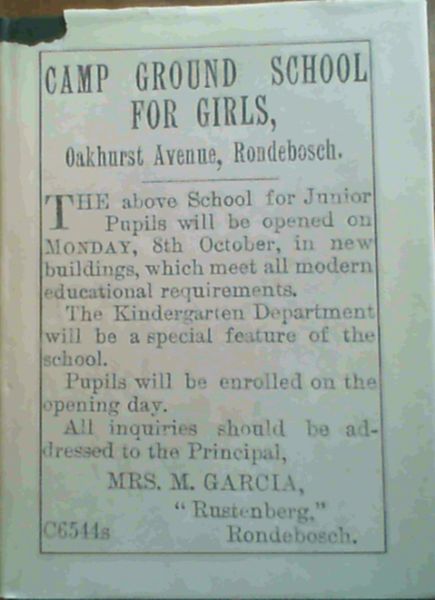 Image for Dear Old School. A History of Oakhurst Girls' School, Rondebosch, Published on the Occasion of the School's 75th Anniversary