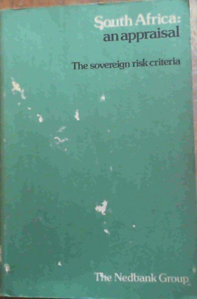 Image for South Africa, an appraisal: The sovereign risk criteria