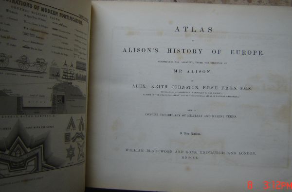 Image for History of Europe from the commencement of The French Revolution to the Restoration of the Bourbons in MDCCCXV - 14 volumes plus atlas