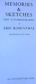 Image for Memories & Sketches: The Autobiography of Eric Rosenthal