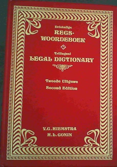 Image for Drietalige Regswoordeboek Engels-Afrikaans / Latyn-Afrikaans-Engels / Afrikaans-Engels // Trilingual Legal Dictionary : English-Afrikaans / Latin-Afrikaans-English / Afrikaans-English