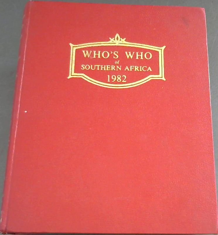 Image for Who's Who of Southern Africa including Mauritius 1982