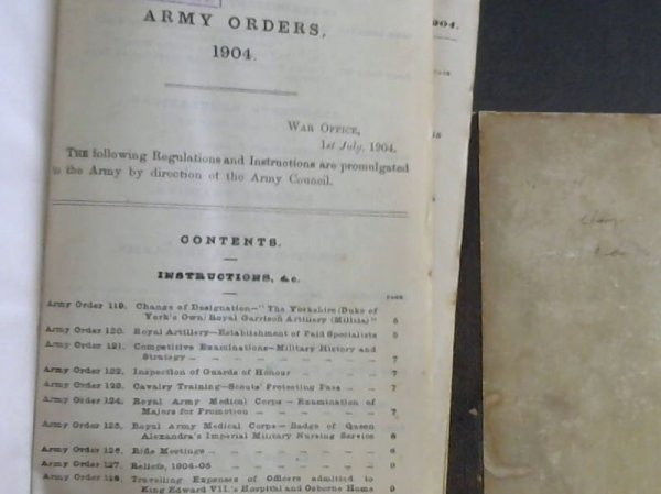 Image for Army Orders 1904 - 2 Volumes