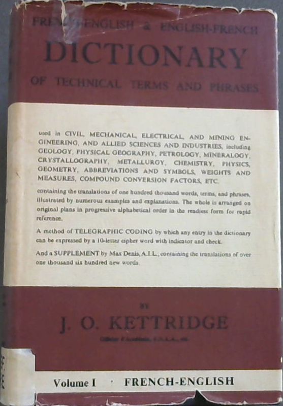 French-English, English-French Dictionary of Technical Terms and Phrases: Fren..