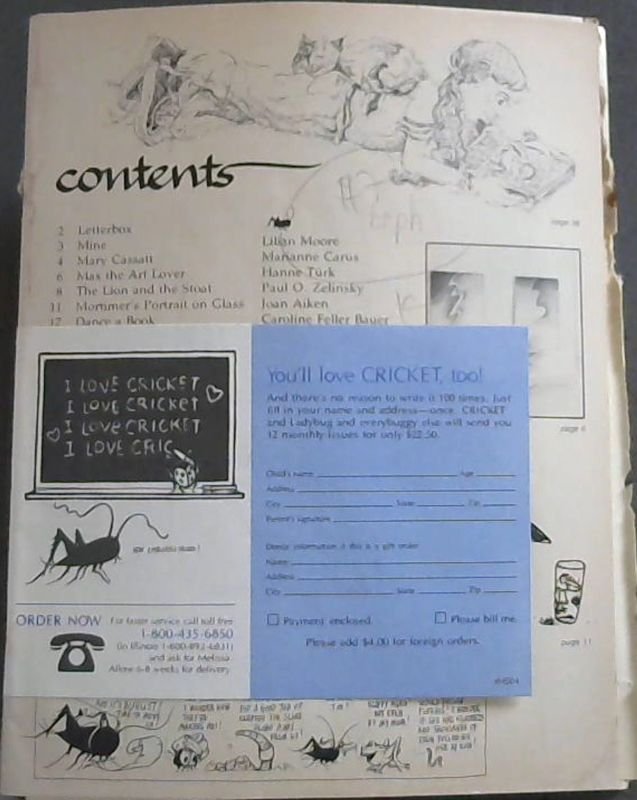 Image for Cricket : The magazine for children : July 1986 Vol 13 Number 12