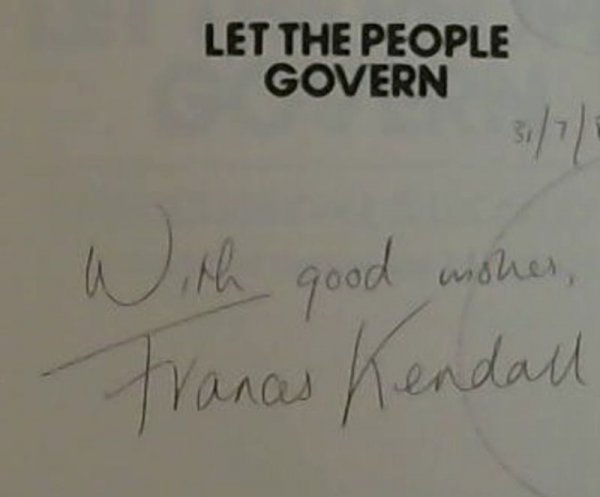 Kendall, F. ; Louw, L. .. Let the People Govern - Picture 1 of 3
