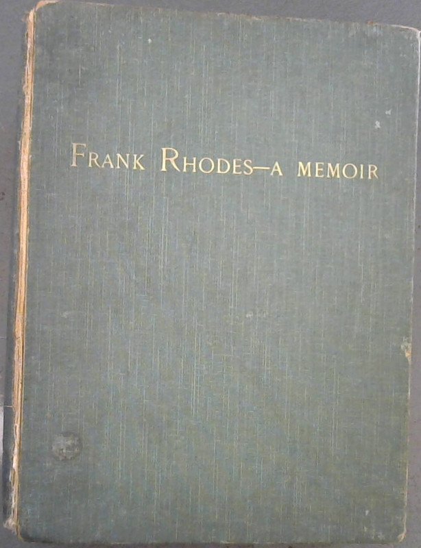 Hutchinson, G.T. .. Frank Rhodes : a Memoir - Picture 2 of 3