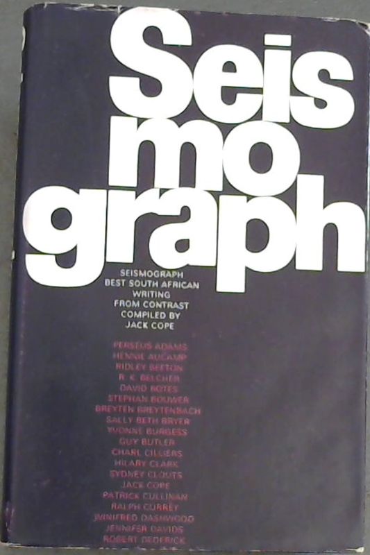 Image for Seismograph : Best South African Writing from Contrast