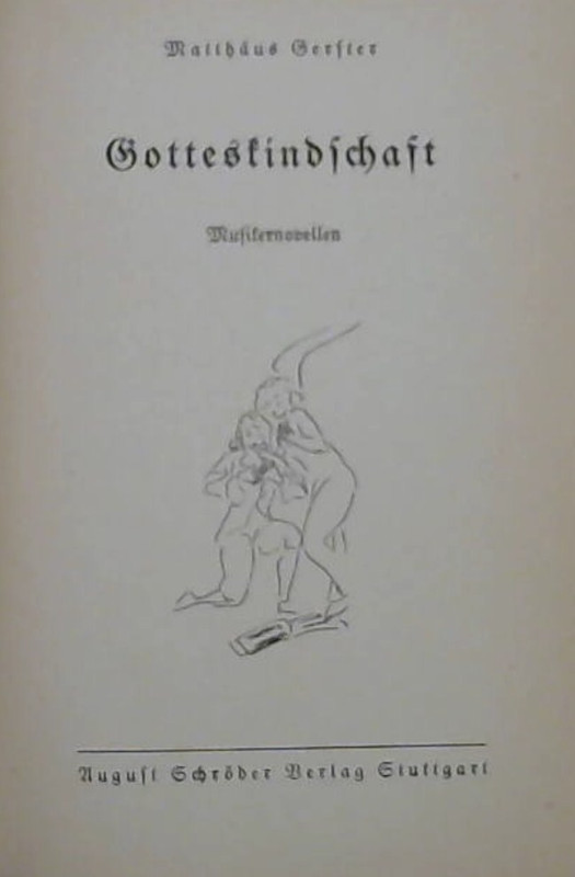 Image for Gotteskindschaft : Musikernovellen