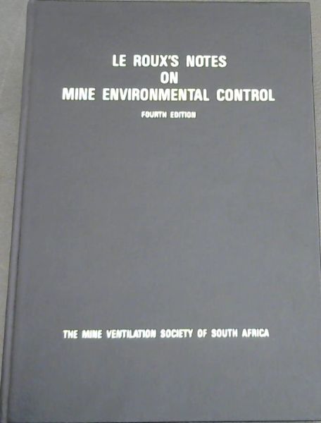 Image for Le Roux's Notes on Mine Environmental Control