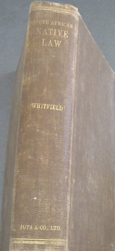 Image for South African Native Law