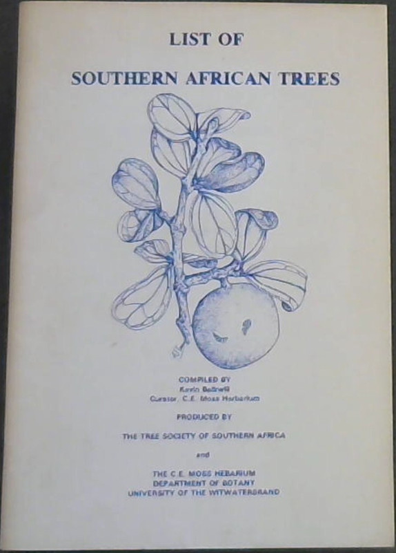 Balkwill, Kevin & Moss, C. E .. List Of Soouthern African Trees - Picture 1 of 3