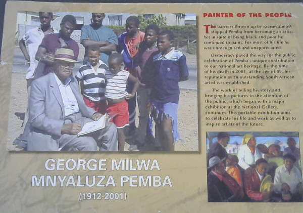 Image for George Milwa Mnyaluza Pemba (1912-2001) : Painter of the People (Portable exhibition)