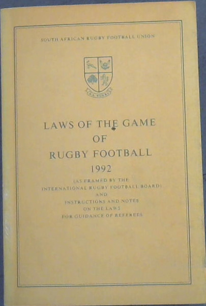 Image for Laws of the Game of Rugby Football