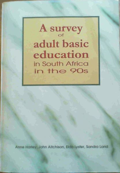 A Survey Of Adult Basic Education In South Africa In The 90s - Bild 1 von 3