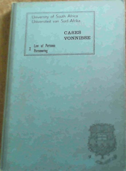 Image for Cases and Excerpts Law of Persons and Family Law Course: Private Law I