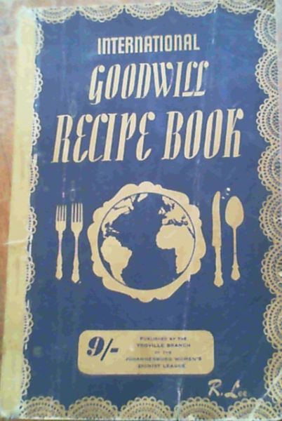 Image for International Goodwill Recipe Book