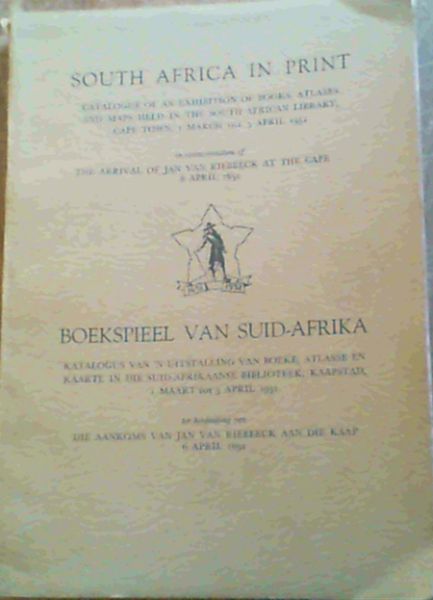 South Africa in Print / Boekspieel van Suid - Afrika Image for South Africa in Print / Boekspieel van Suid - Afrika