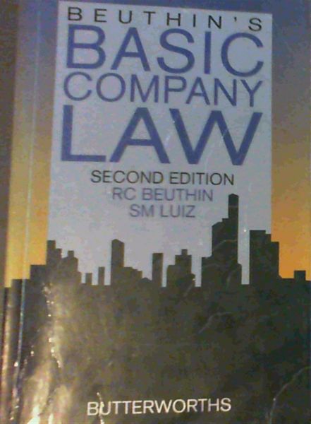 Image for Beuthin's Basic Company Law. 2nd edition