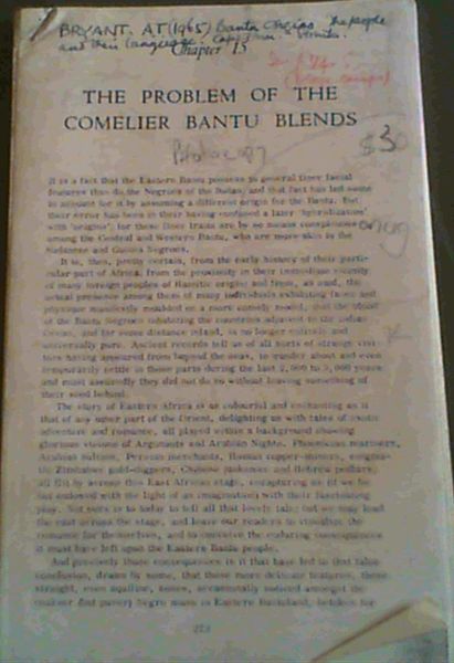 Extract: Bantu Origins: The People and their Language - Chapters 15 & 16 - Picture 1 of 3