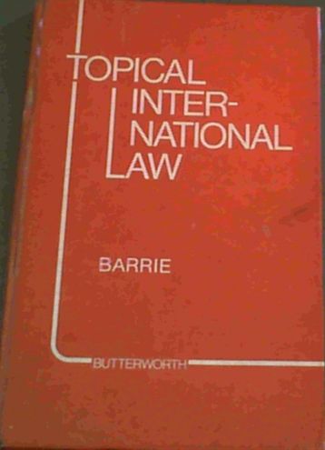 Image for Topical International Law