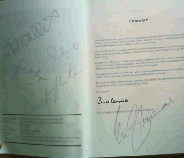 Bryden, Colin .. Mutual & Federal SA Cricket Annual 2003 - Picture 1 of 3