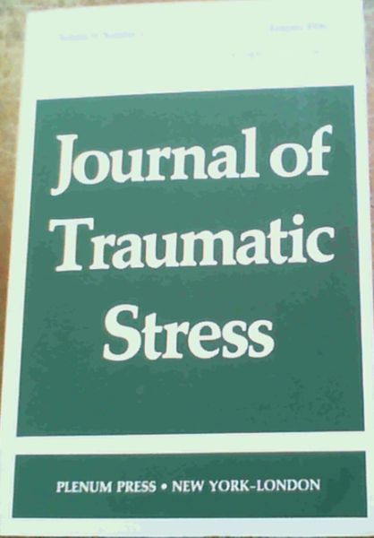 Image for Journal of Traumatic Stress Vol. 9 No. 1, pp. 1- 158 January 1996